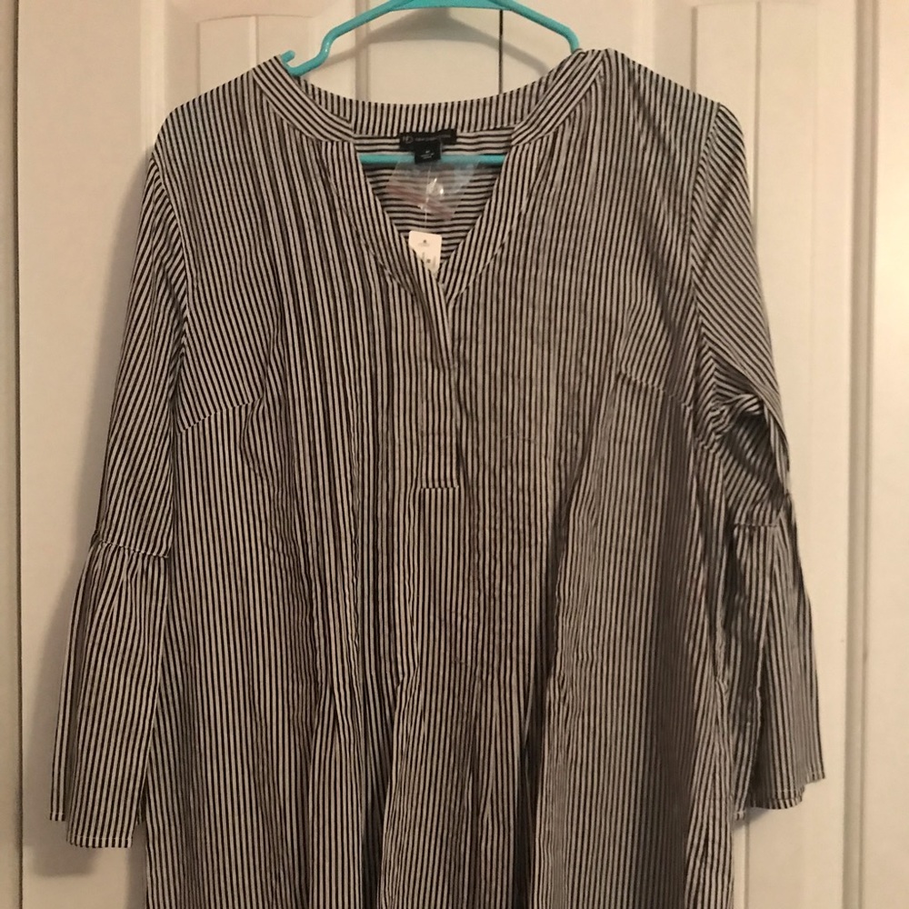 Black and White Dress shirt.